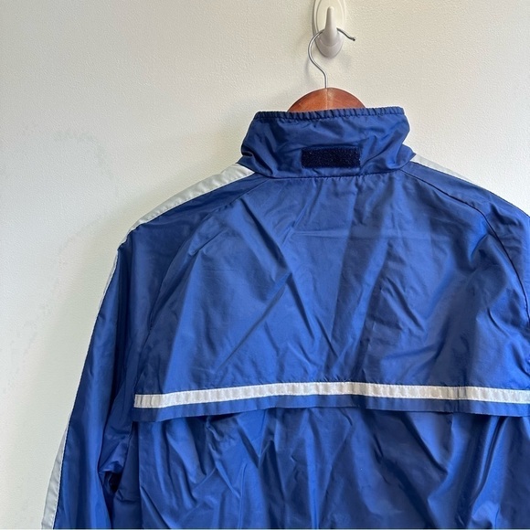 Vintage 90s Windbreaker Navy Blue Unique Rare Men’s Size Large - Picture 4 of 5